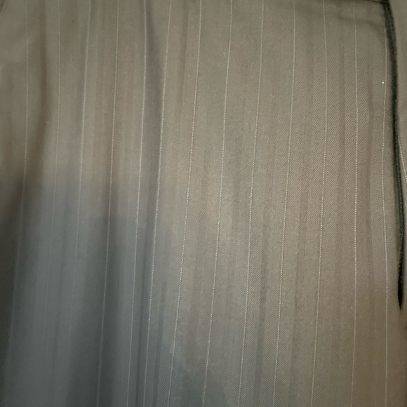 Armani Men's Black Pinstriped Dress Pants - Picture 5 of 7